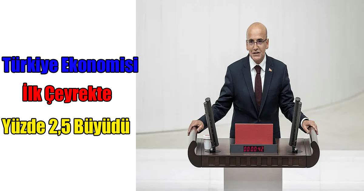 Türkiye Ekonomisi İlk Çeyrekte Yüzde 2,5 Büyüdü
