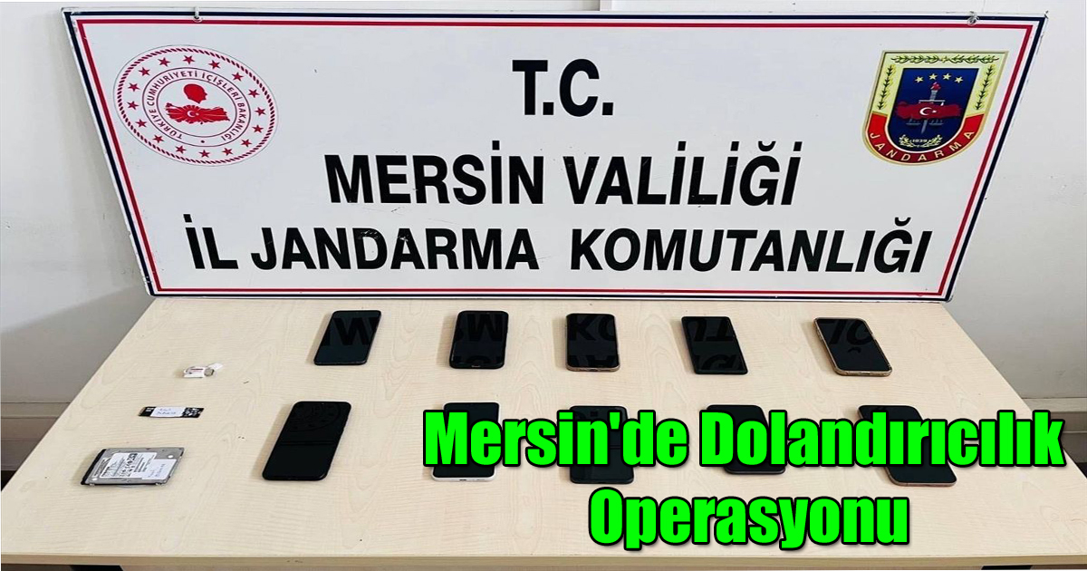 Mersin'de Dolandırıcılık Operasyonu