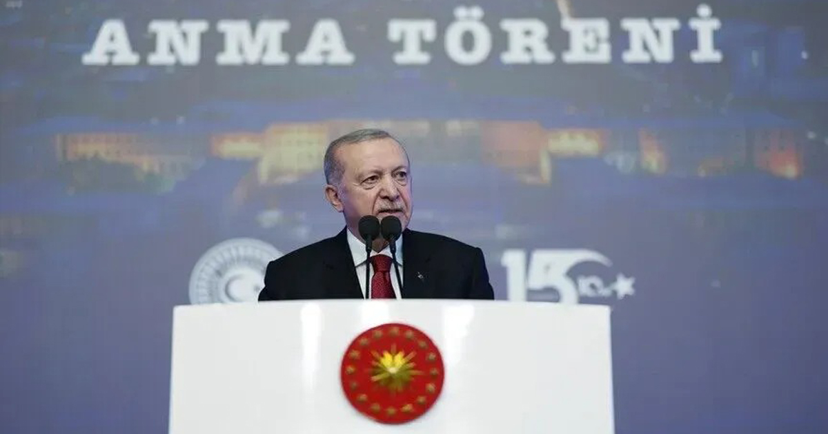 Erdoğan, 15 Temmuz töreninde konuştu: FETÖ tehlikesi devam ediyor, tetikte olmalıyız